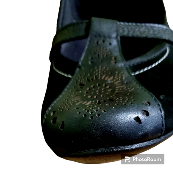 Clarks Privo Size 7 Black Shoes - Picture 9 of 9